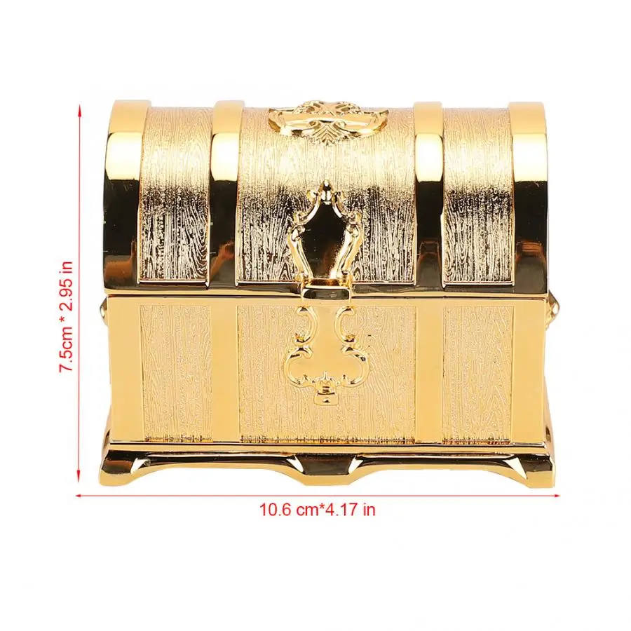 Шкатулка для драгоценностей в европейском стиле золотистый Ретро контейнер