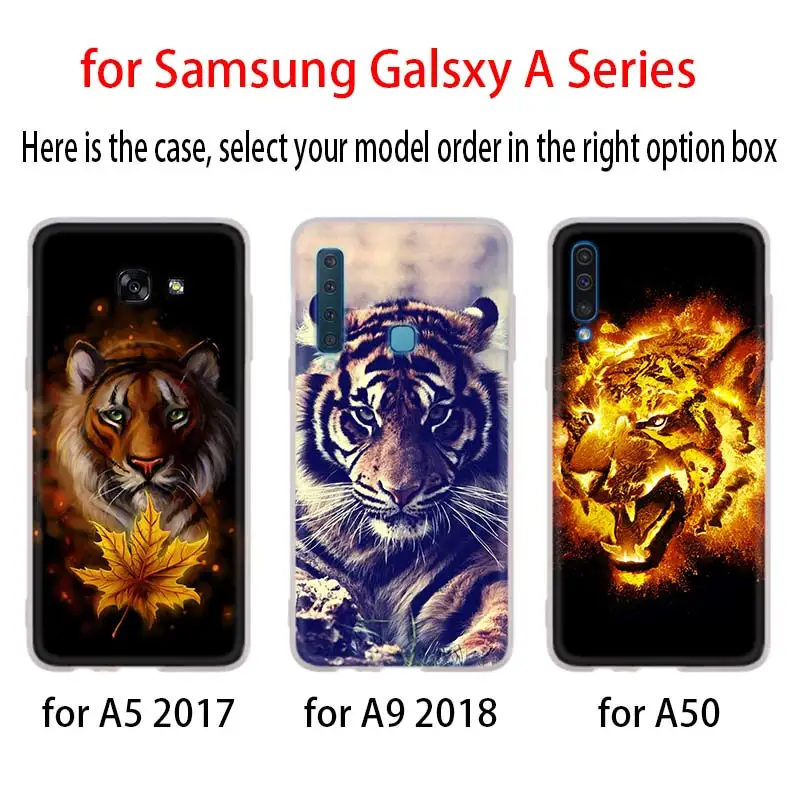 animal tiger Cub Case For Samsung Galaxy A12/A20/A51/A70/A20s/A21s/A32/A50/A50s/A42/A52/A72 5G A8 A7 A6 2018 Cover | Мобильные