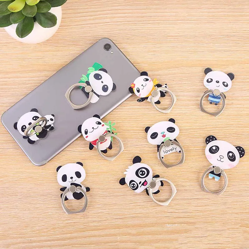 Подставка для мобильного телефона с мультяшным животным милой пандой, кольцо на палец, вращающийся на 360 градусов держатель для IPhone X 6 7 8 Plus samsung Xiaomi