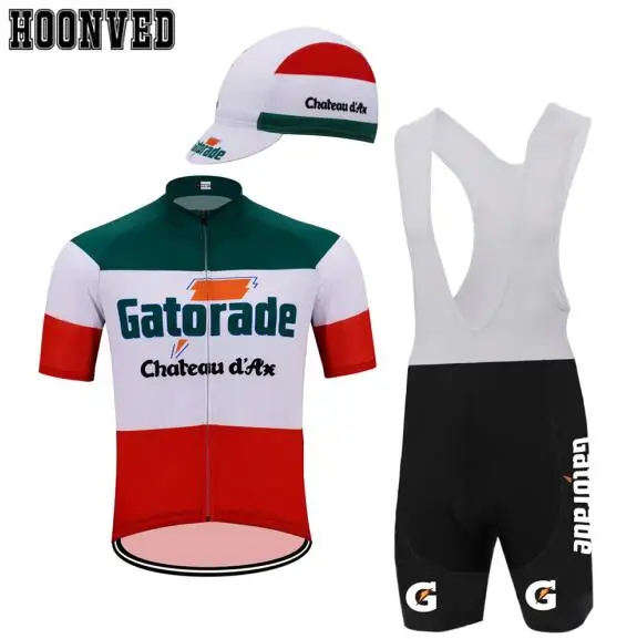 Новая команда Pro team человек № 51 Gatorade Ретро футболка с коротким рукавом Костюмы дорожный Mtb Велоспорт Джерси manga de ciclo - Цвет: Зеленый