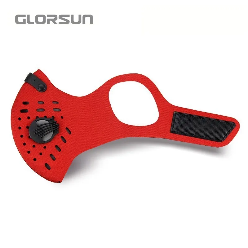 GLORSUN Неопреновая воздушная маска для езды на велосипеде, во рту, для лица, против пыли, моющаяся, на заказ, маска для велоспорта с маской, маска для лица