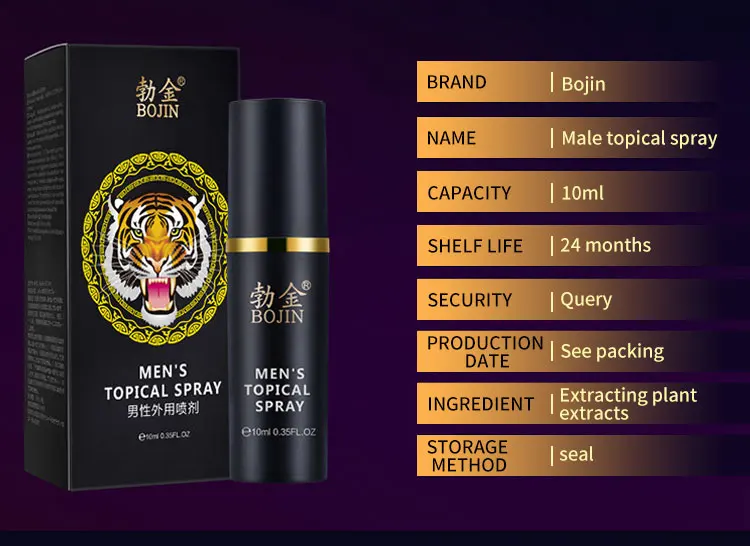 Мужской спрей с задержкой 10 мл Tiger King мужской местный Спрей Против преждевременной эякуляции длительный 60 минут товары для взрослых