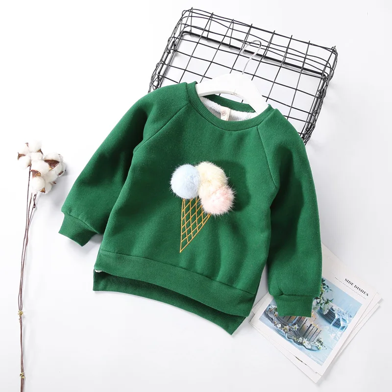 2018 осень зима новый обувь для девочек мультфильм Мех животных мяч ice кремовый