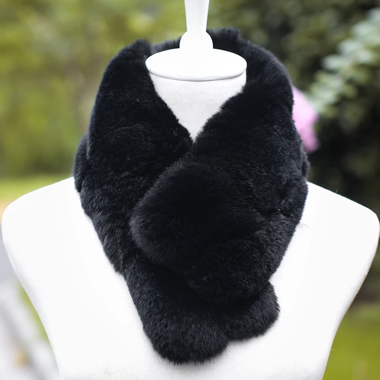 2017 меховой воротник из натурального меха шарф кашне кроличьей шерсти женские