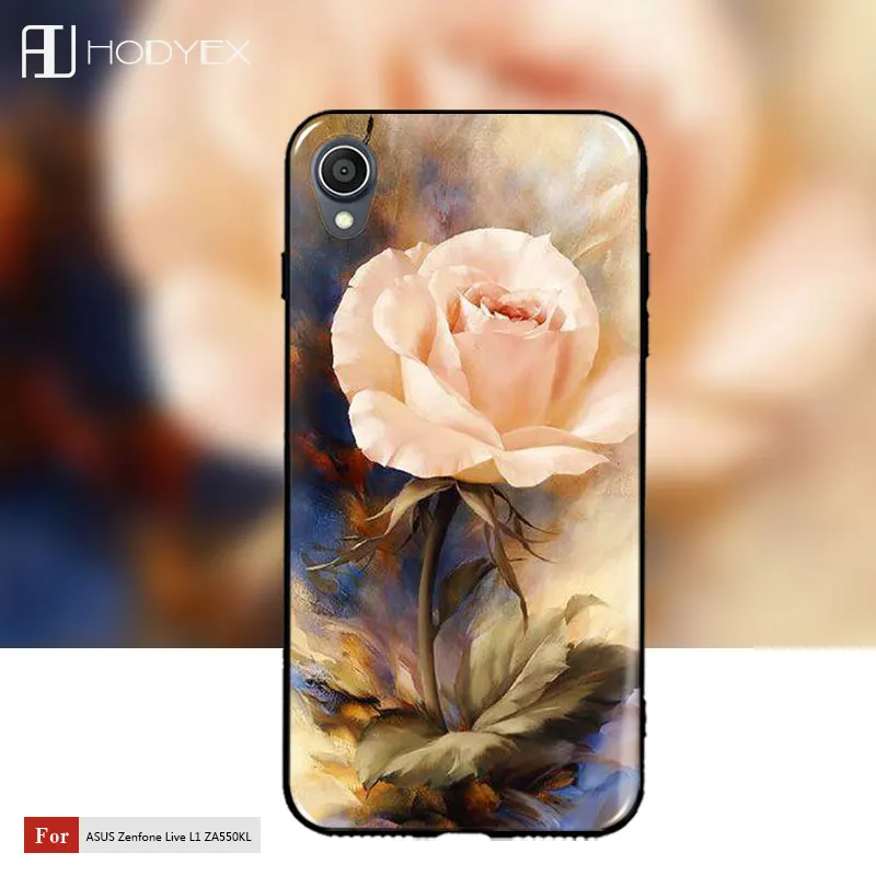 Чехол для ASUS Zenfone Live L1 ZA550KL мягкий чехол из ТПУ с цветочным рисунком Asus Защитные