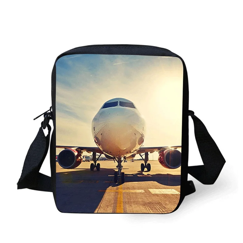 Cross Body Bag 3D Airplane Printing Messenger Bags for Men Women Hot Brand Small Ladies Mens Travel |