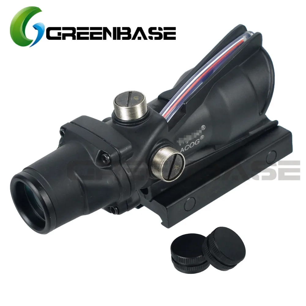 Тактический охотничий прицел Greenbase ACOG шеврон сетка 4X32 оптика из настоящего