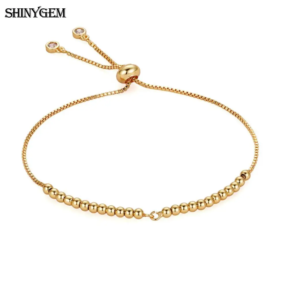 ShinyGem подвески для золотого браслета Регулируемый Женский браслет разъем