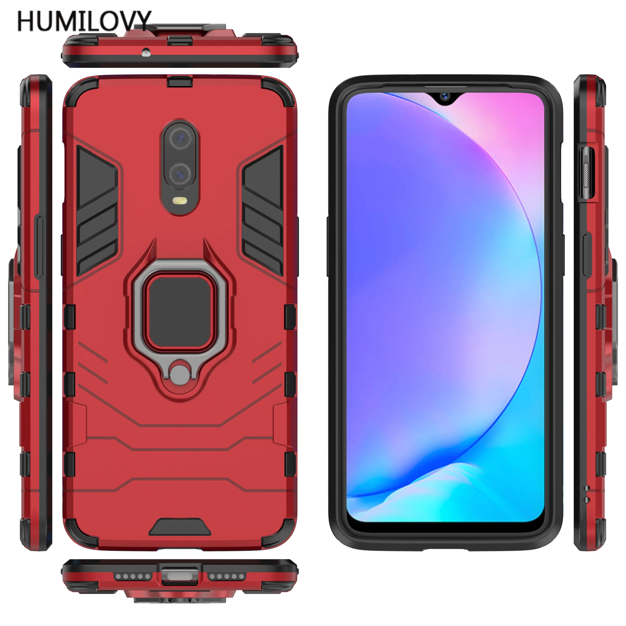 Oneplus7 кольцо Броня чехол для oneplus 7 pro Чехол магнитный автомобильный держатель