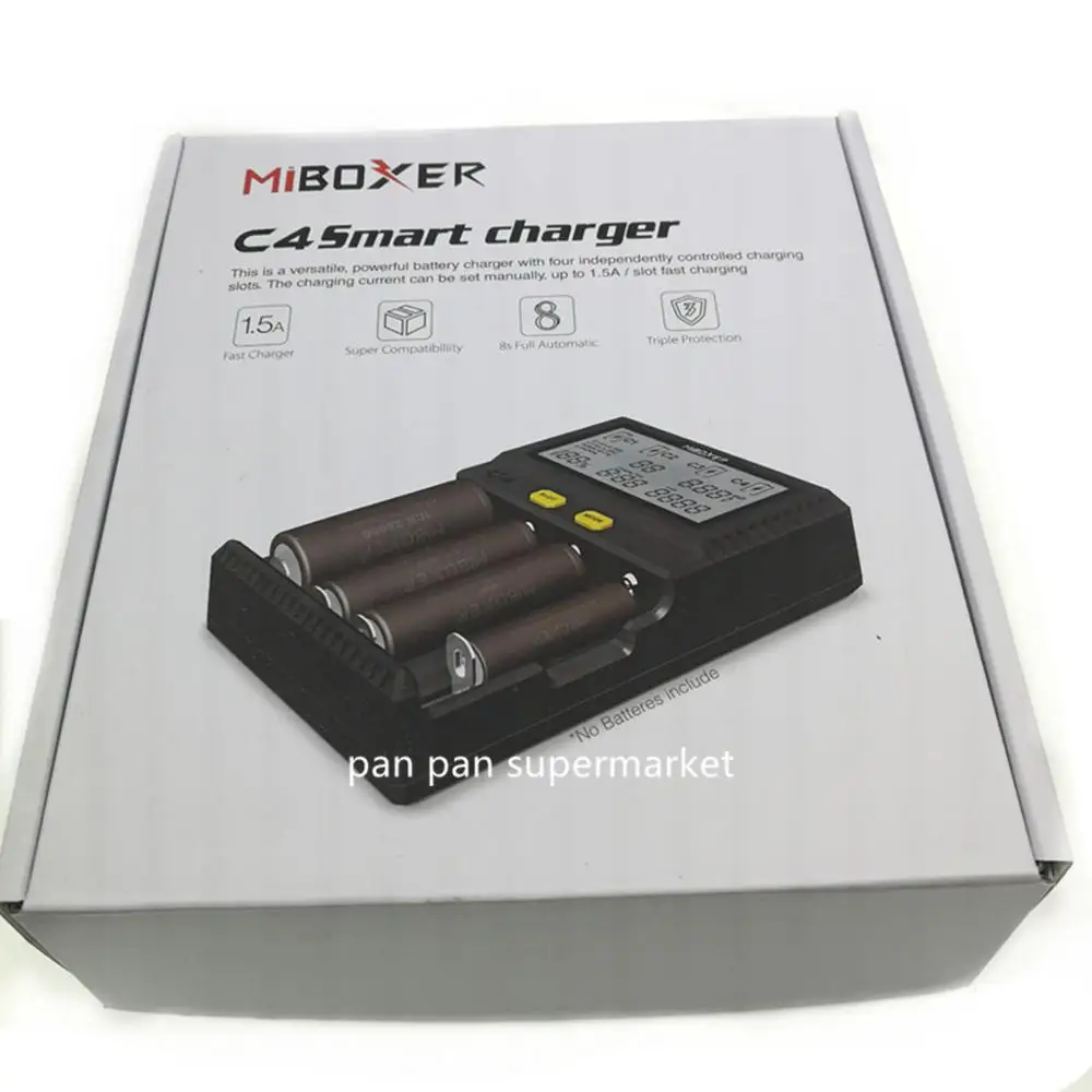 Оригинальное зарядное устройство Miboxer C4 VC4 с ЖК дисплеем для аккумуляторов li