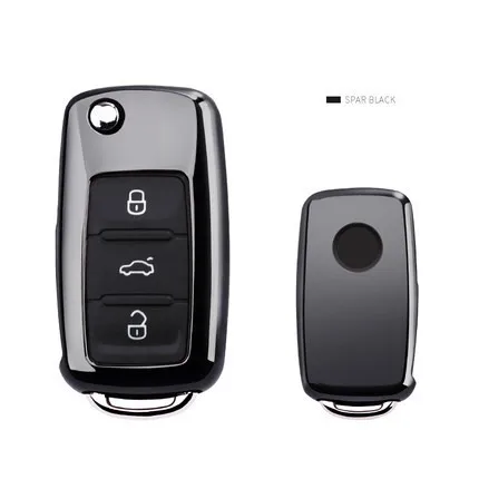 ТПУ чехол для автомобильного ключа VW Golf Bora Jetta POLO GOLF Passat Skoda Octavia A5 Fabia SEAT Ibiza