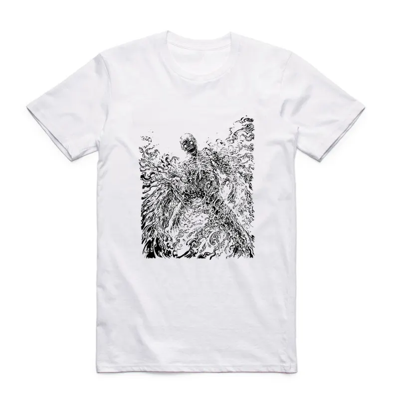 Мужская футболка с коротким рукавом круглым вырезом и принтом|hommes t-shirt|fashion