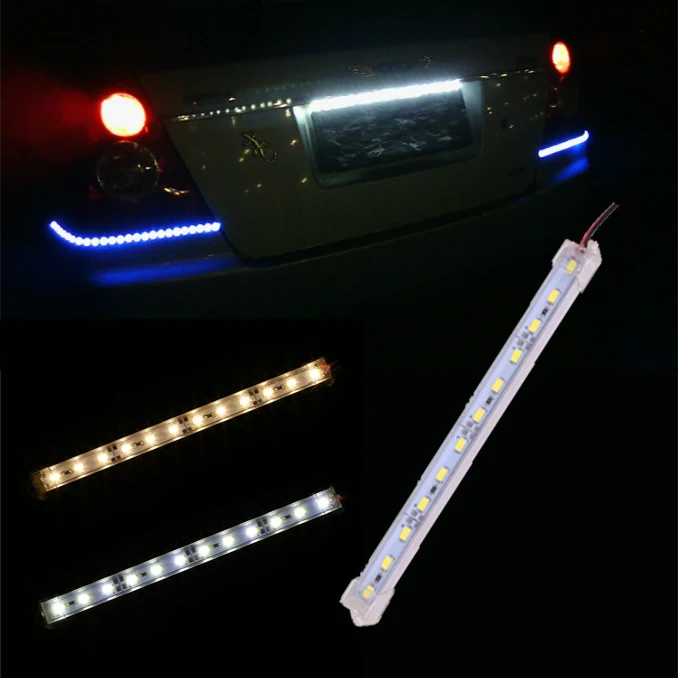 1 м 12LED полосы света прозрачность зажим жесткий водонепроницаемый двор | Лампы и