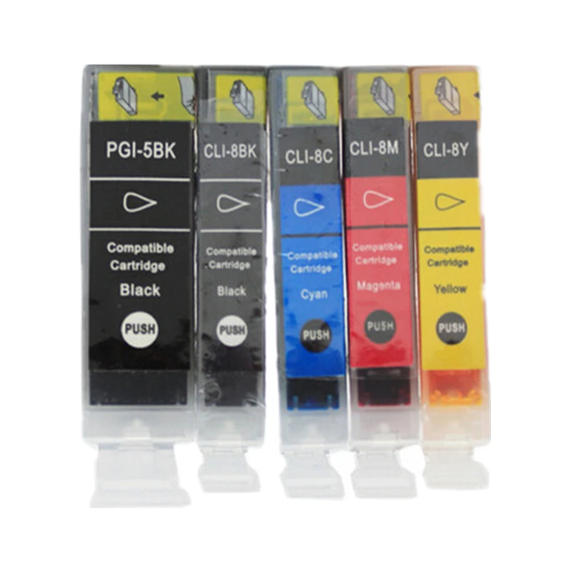 10PK PGI 5 PGI5 CLI 8 CLI8 Замена для принтера canon Pixma MP500 MP510 MP520 IP3300 IP3500|pgi-5 cli-8|canon cli-8canon pgi-5 cli-8