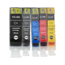 10PK PGI 5 PGI5 CLI 8 CLI8 Замена для принтера canon Pixma MP500 MP510 MP520 IP3300 IP3500|pgi-5