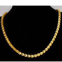 pteris chain yellow gold filled mens collar chain necklace 46cm long