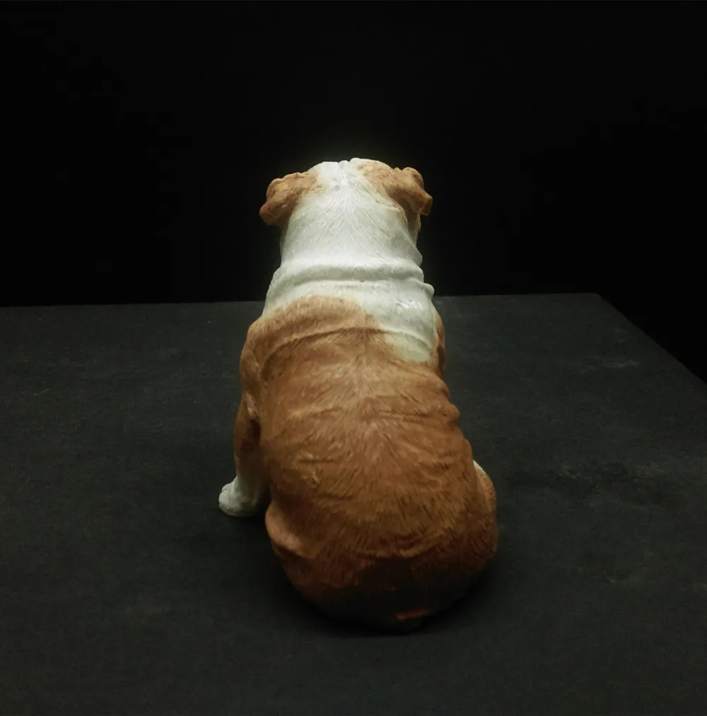 Hand made смолы ремесла Мини Декоративной Смолы Pet Британский Бульдог имитационная