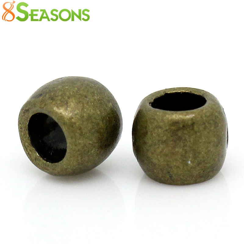Разделительные бусины 8 сезонов ствол из античной бронзы 6 мм x 5 (2/8 дюйма 2/8 дюйма)