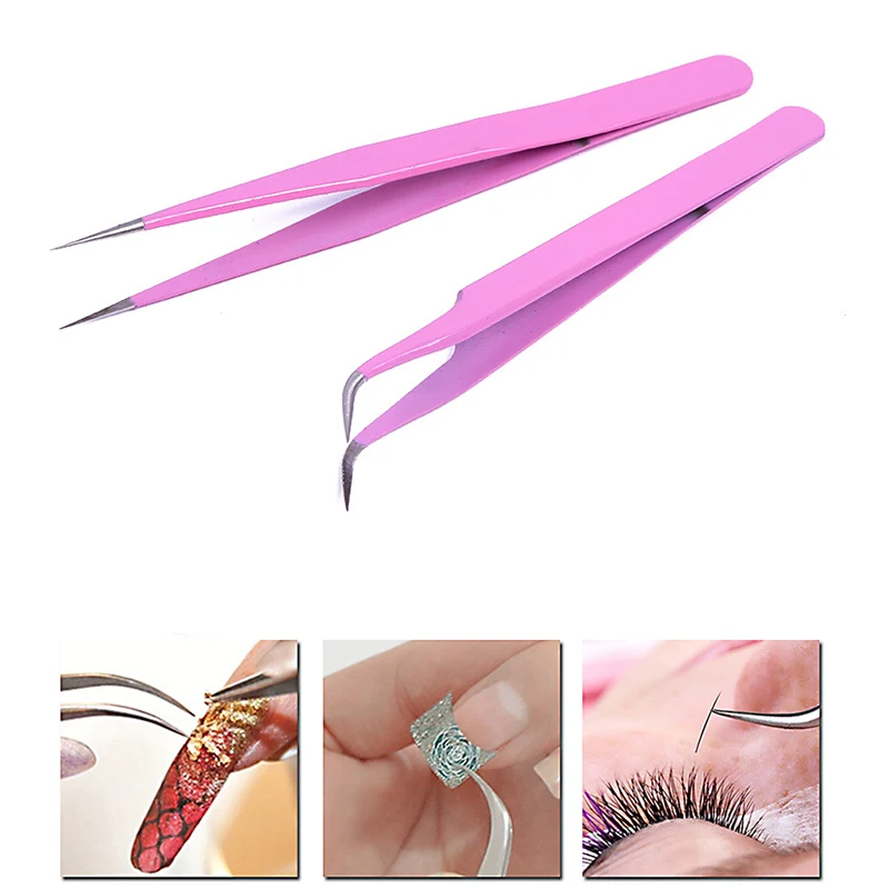 Набор антистатических пинцетов из нержавеющей стали 2 шт. | Дом и сад