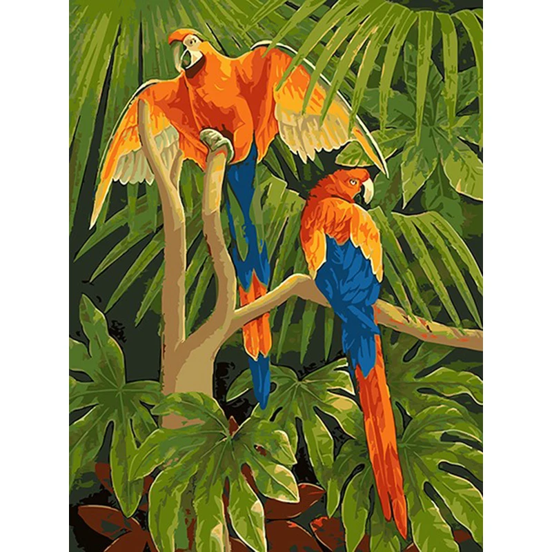 Color parrotDIY Coloring Paint By number Tools picture Beautiful Painting Numbers Surprise Gift art supplies dropship | Дом и сад