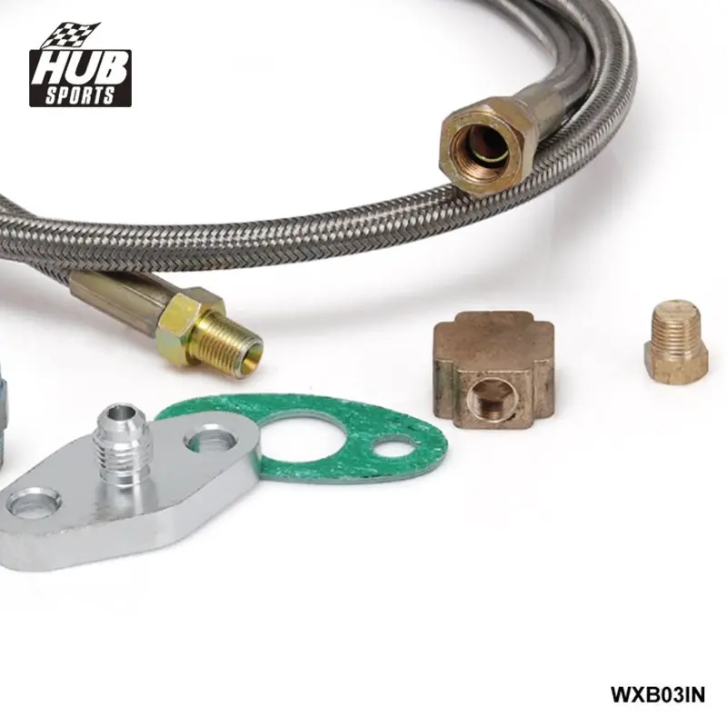 Набор для подачи масла универсальный турбо кабель T3 T4 T04E T70 T66 T3T4|turbo oil feed line|oil lineoil
