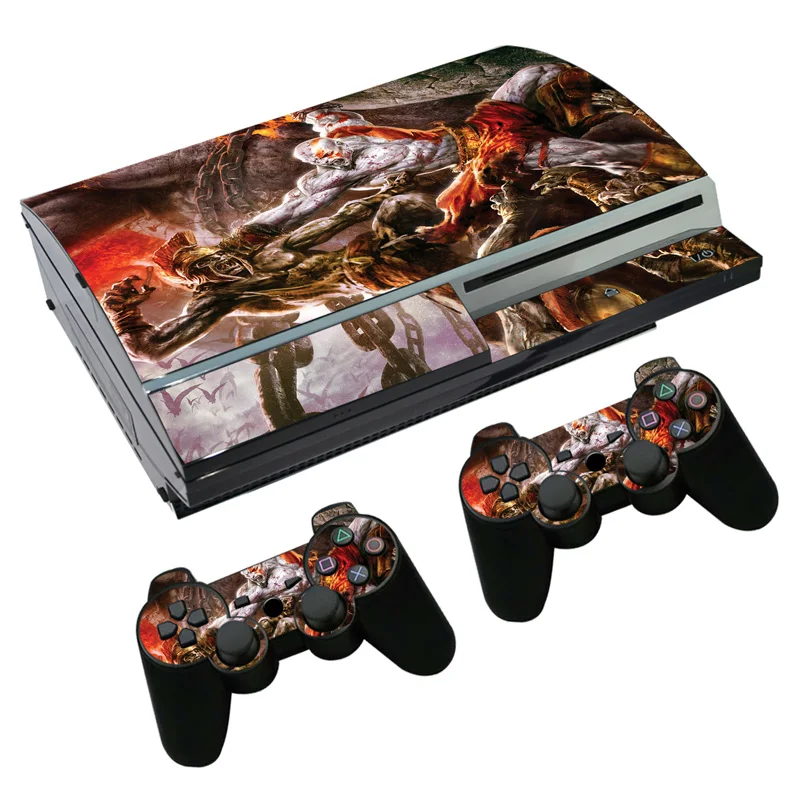 Наклейка для PS3 Fat PlayStation 3 консоль и контроллеры наклейка Skins виниловая пленка God of