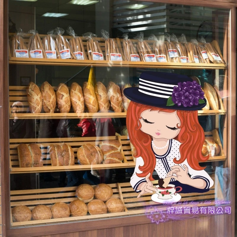 Магазин одежды настенные Стикеры модные украшения для девочек магазин наклейка