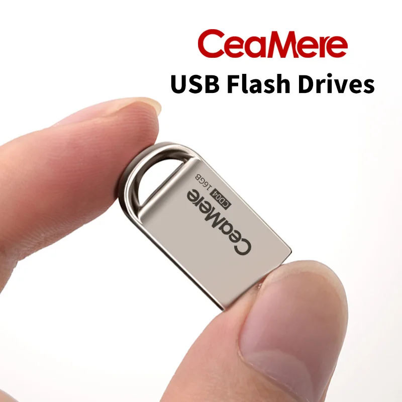 USB флеш накопитель Ceamere CD04 8 ГБ/16 ГБ/32 ГБ/64 ГБ мини металлический Pendrive 2 0 диск 1 ГБ/2
