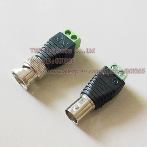 CAT5 To Camera CCTV Video Balun BNC Male + female AV винтовой клеммный соединитель M/F к клеммной колодке