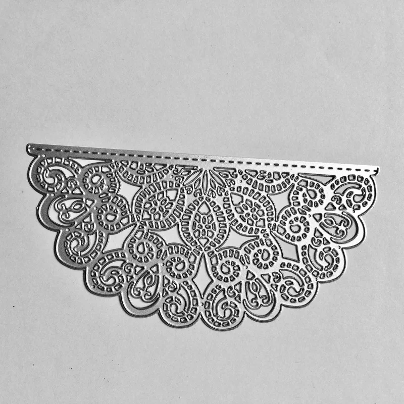 Полукруглый цветок граница металлические Вырубные штампы шаблон для тиснения