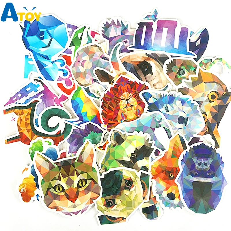 35 листов водостойкие наклейки для чемоданов ноутбуков велосипедов