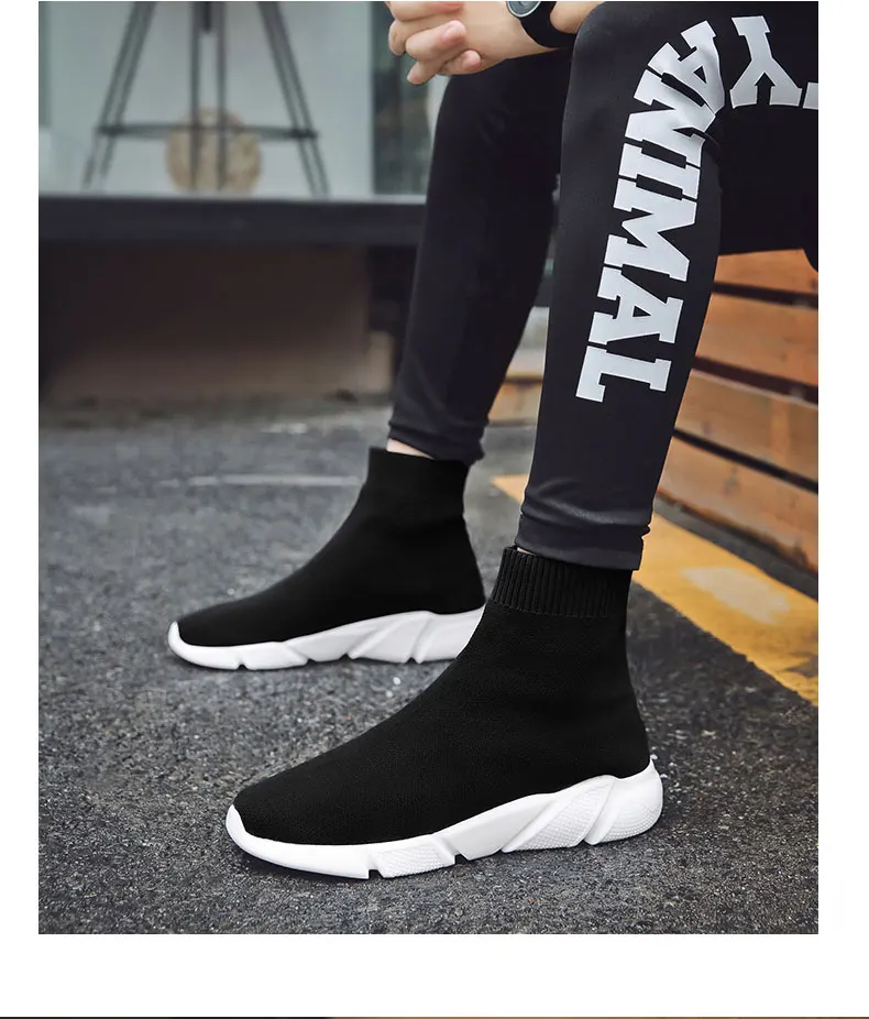 MWY/мужские кроссовки; спортивная обувь; zapatillas hombre Deportiva; высокие носки; кроссовки; вязаная обувь для бега; удобная обувь размера плюс