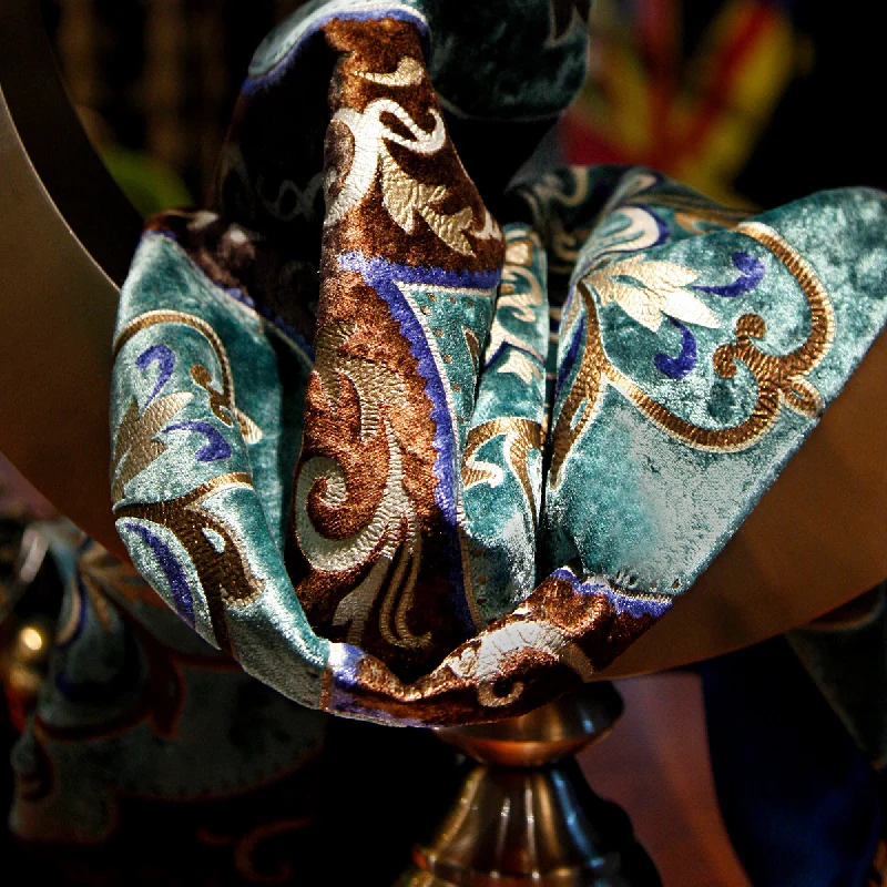 Новое прибытие барокко роскошные бархатные минималистский бегун стол скатерть