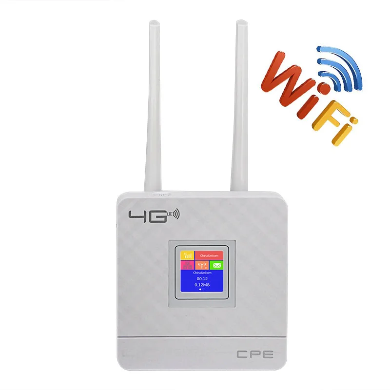 Roteador sem Fio Wi-fi com Porta Terminal de Dados Ponto de Acesso Antena Dupla 150mbps 3g 4g Cpe Uso Externo Ethernet Rj45 Wi-fi 2.4g – 5g