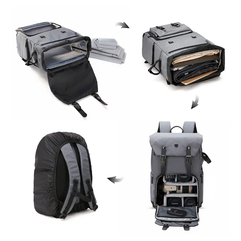 BAGSMART бренд рюкзак для фото DSLR CANON камера сумка NIKON цифровой Рюкзак SLR ноутбук 15 4