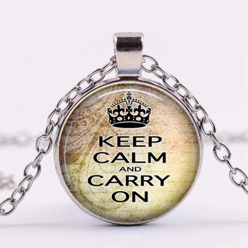 G716 королева keep calm Дизайн красочные Цепочки и ожерелья ювелирные изделия