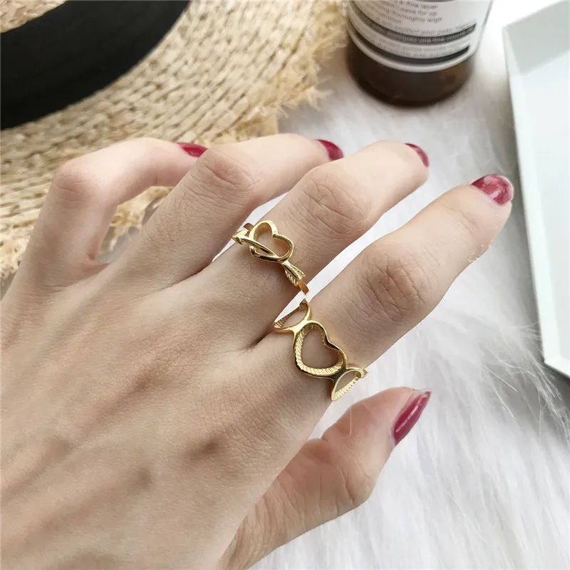 INZATT Cute Heart Openwrok Ring For Women Birthday party Charm 925 Sterling Silver Fashion Jewelry Personalise 2018 best Gift | Украшения и