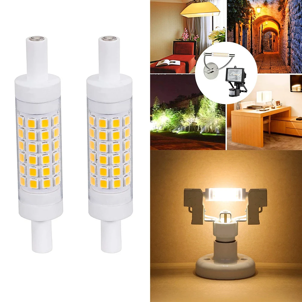 

LED Bulb 6W 10W R7S Dimmable Lamp 450 Lumens 1000 Lumens 360 Degrees Equivalent Halogen Lamp Projector Bulb