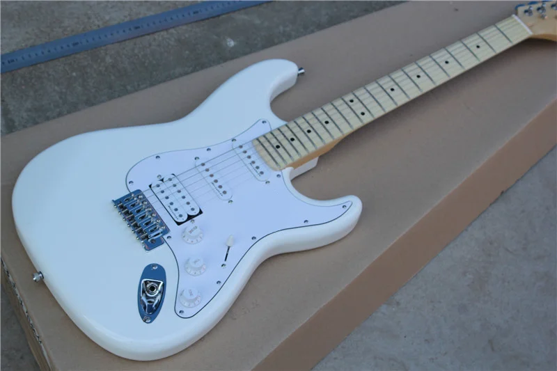New arrival white electric guitar custom store free shipping! | Спорт и развлечения