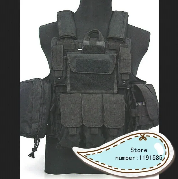 

Tactical Molle Combat Carrier CIRAS HEAVY DUTY ARMOR Nylon Vest Black