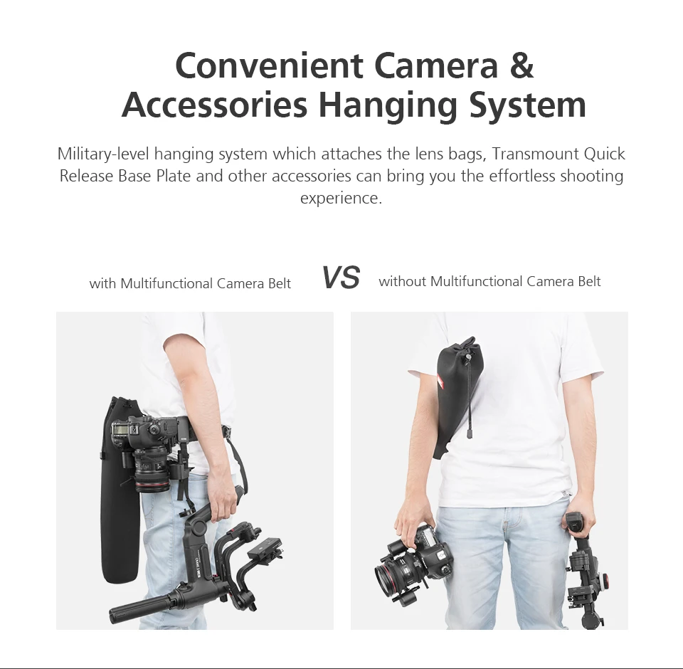 ZHIYUN трансмаунт многофункциональный ремень для камеры Crane 3 Lab/Weebill Lab/Crane 2 Ручной Стабилизатор(L