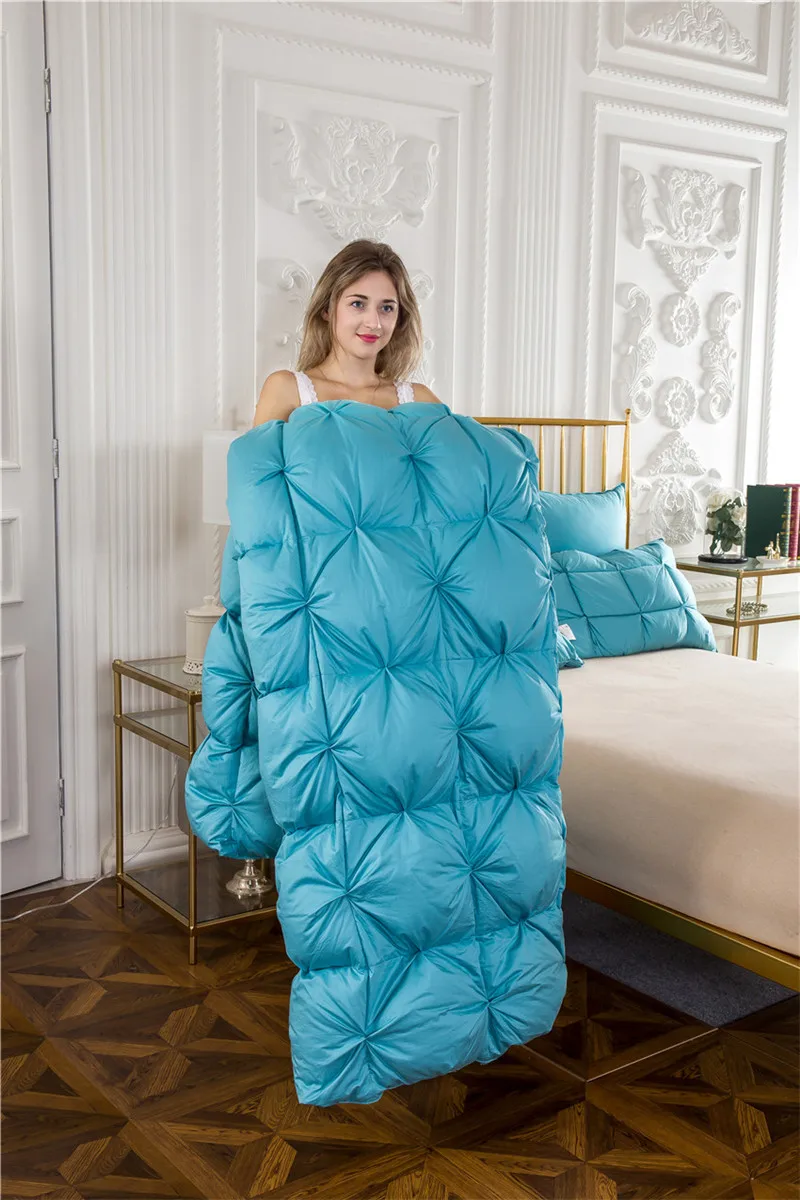 Одеяло King Queen Twin size из 100% гусиного пуха мягкое одеяло постельные принадлежности