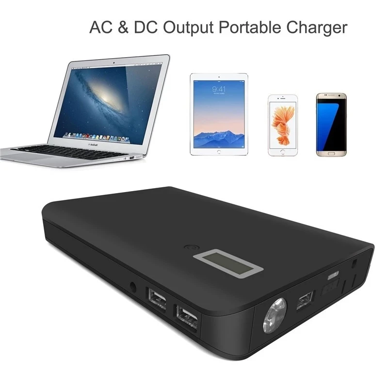 Блок питания переменного тока 24000 mah Портативная электростанция с AC 110 V 220 V Выходное зарядное устройство для ноутбука портативное зарядное устройство