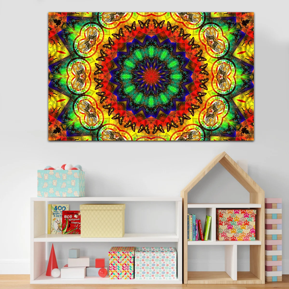 Psychedelic вихревой плакат холст Художественная печать живопись плакаты на стену