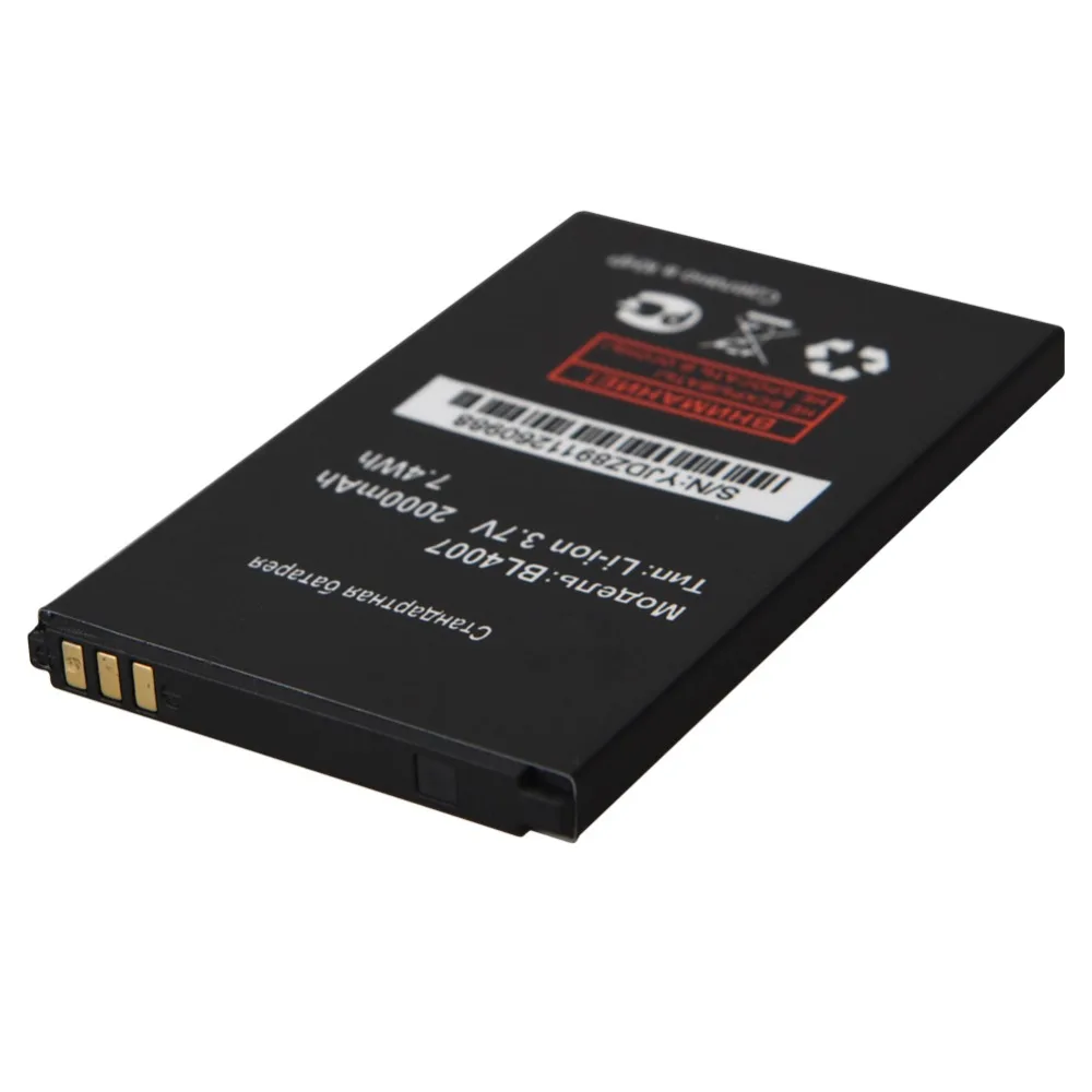 Высокое качество BL4007 BL 4007 2000mah телефон литий-ионный аккумулятор для FLY DS123 DS 123 аккумуляторная батарея запасная батарея