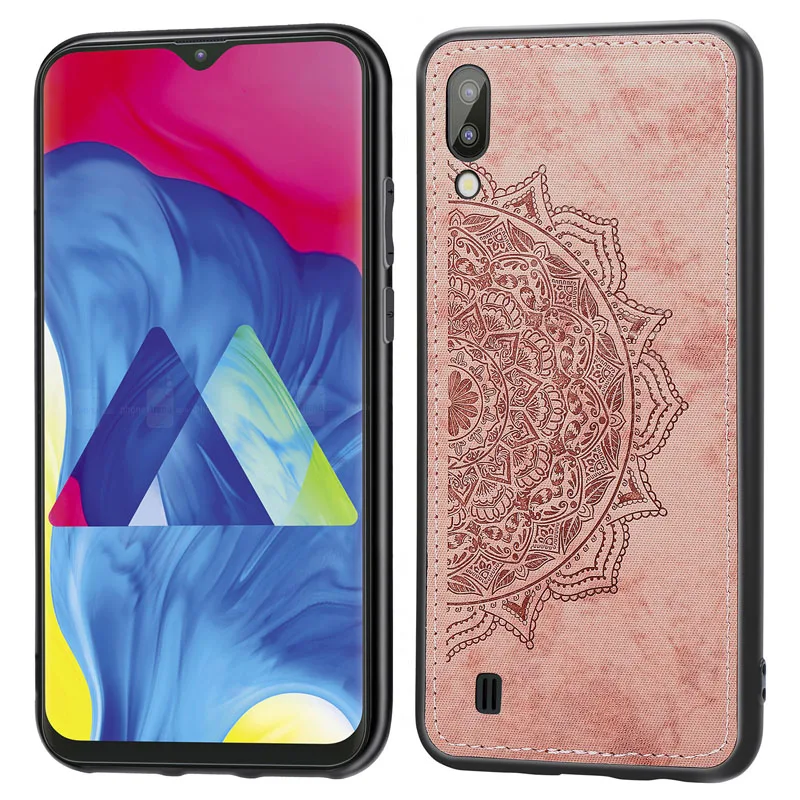 Магнитный автомобильный чехол держатель для Samsung Galaxy A10 A30 A40 A50 A70 тканевый с