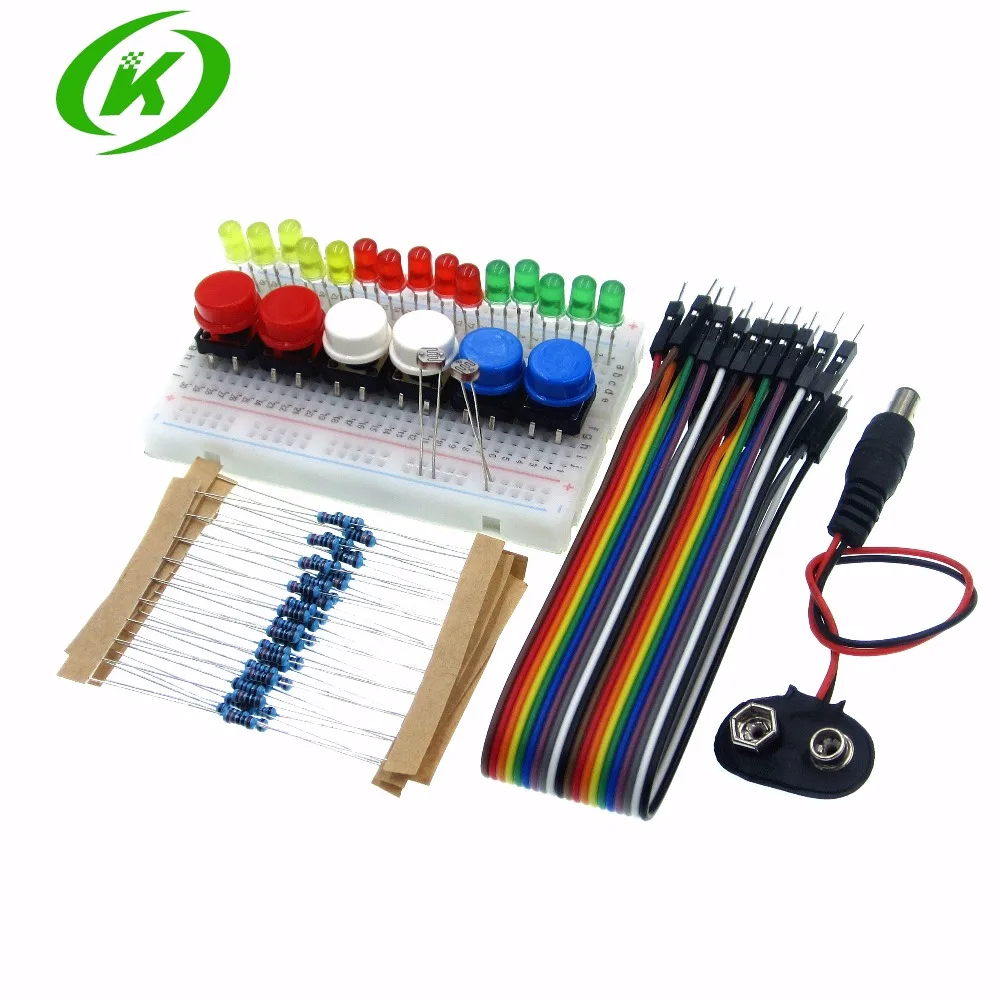 

Starter Kit UNO R3 Mini Breadboard LED Jumper Wire Button for Diy Kit