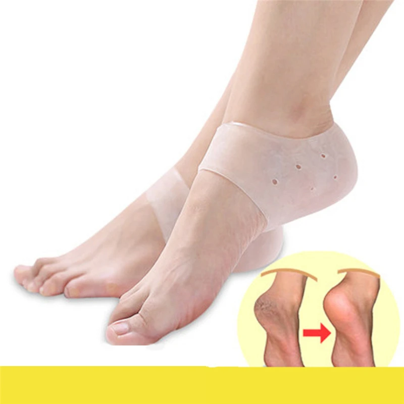 1 пара подошвенный фасциит амортизирующий силиконовый гелевый рукав дышащий
