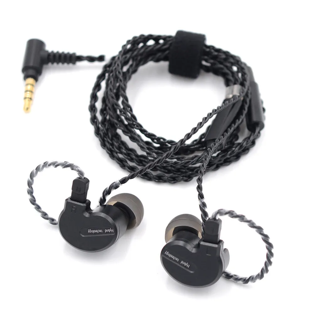 BQEYZ KB1 1BA + 2DD Гибридный привод металлические наушники в ухо HIFI DJ Monito спортивные для