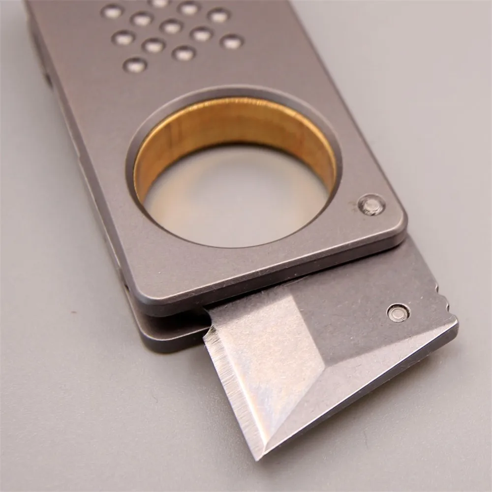 Открытый небольшой Titanium EDC карманный инструмент нескольких Кемпинг нож кольцо